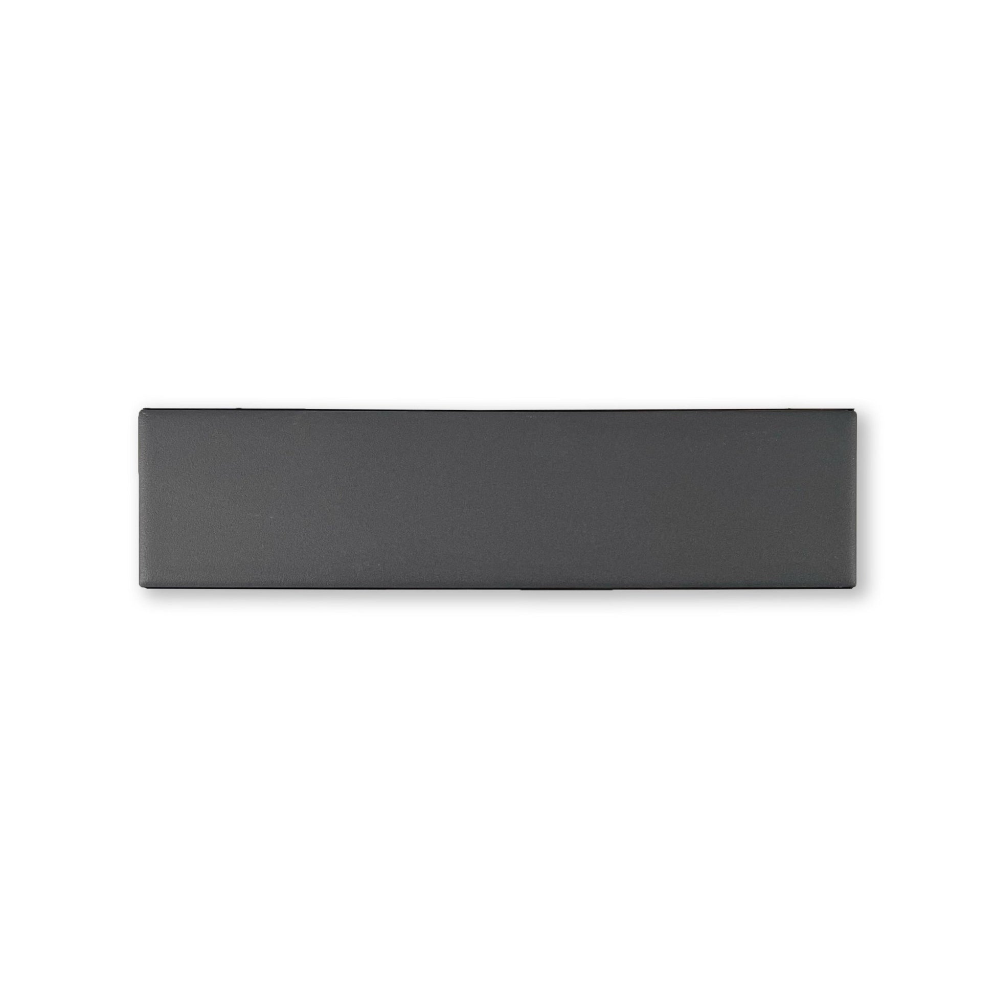 Manhattan Brick 2.5x10 Black Matte Porcelain Tile - Cemento Collection