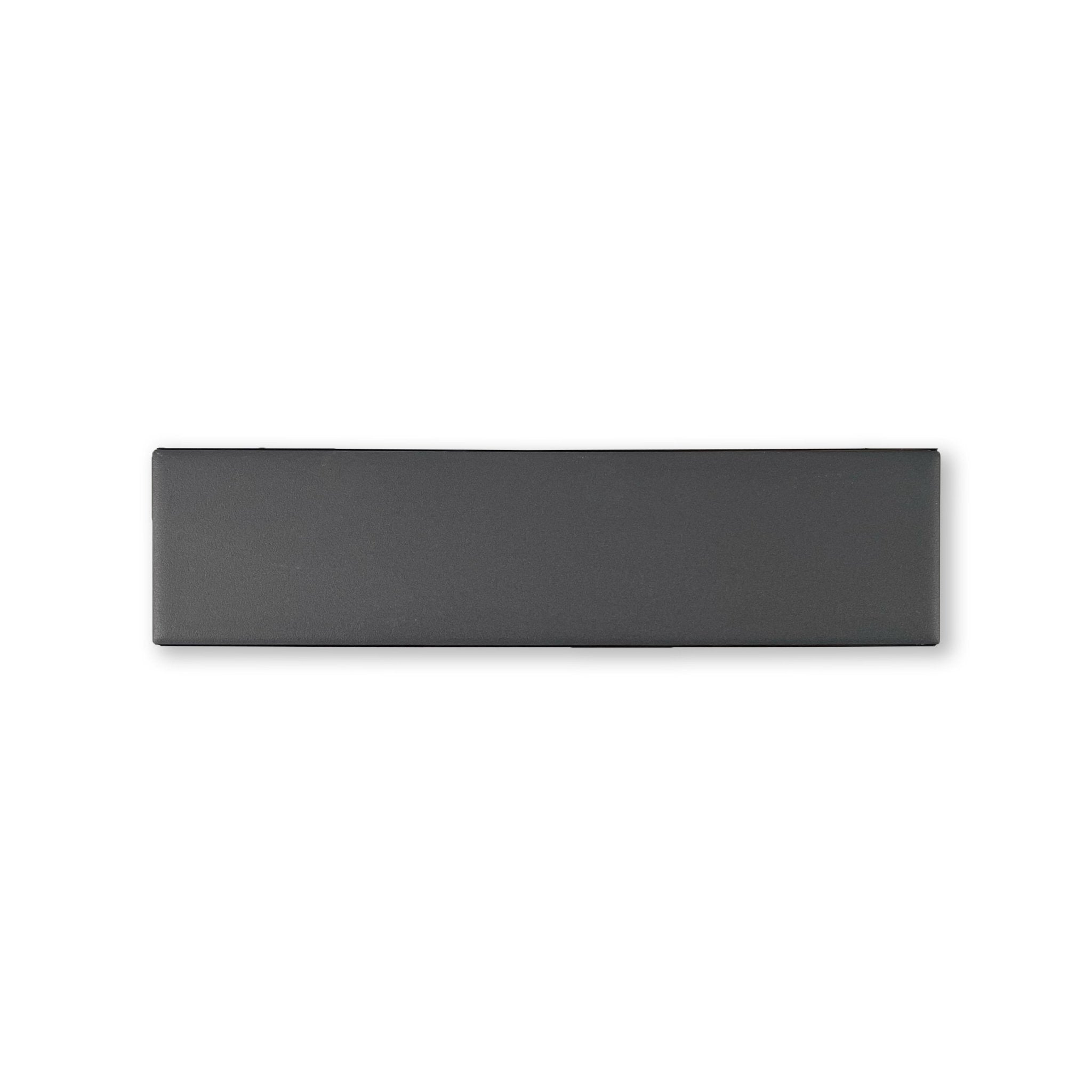 Manhattan Brick 2.5x10 Black Matte Porcelain Tile - Cemento Collection