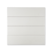 Manhattan Brick 2.5x10 Snow White Matte Porcelain Tile - Lot of 122.94 Sq ft - Cemento Collection