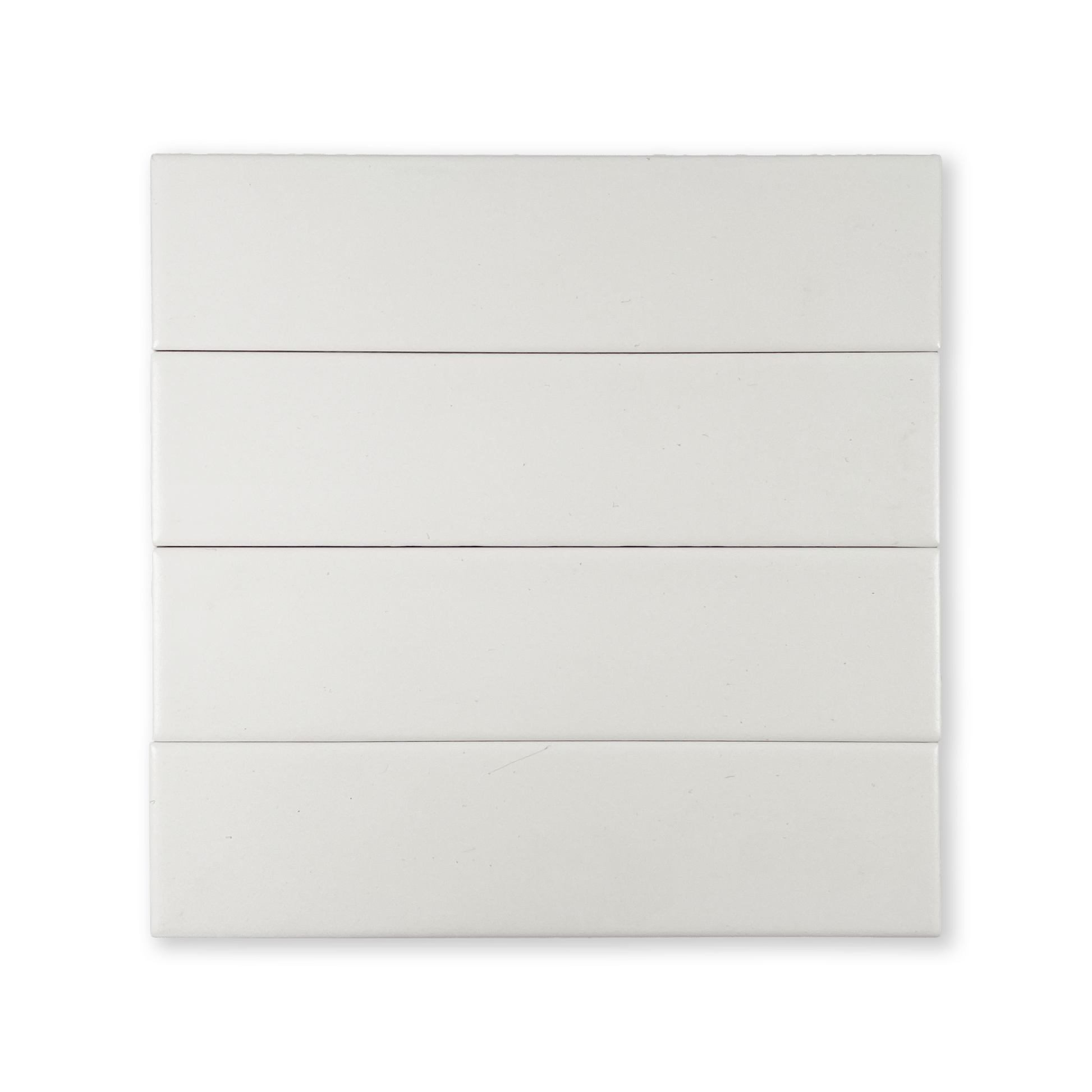 Manhattan Brick 2.5x10 Snow White Matte Porcelain Tile - Lot of 122.94 Sq ft - Cemento Collection