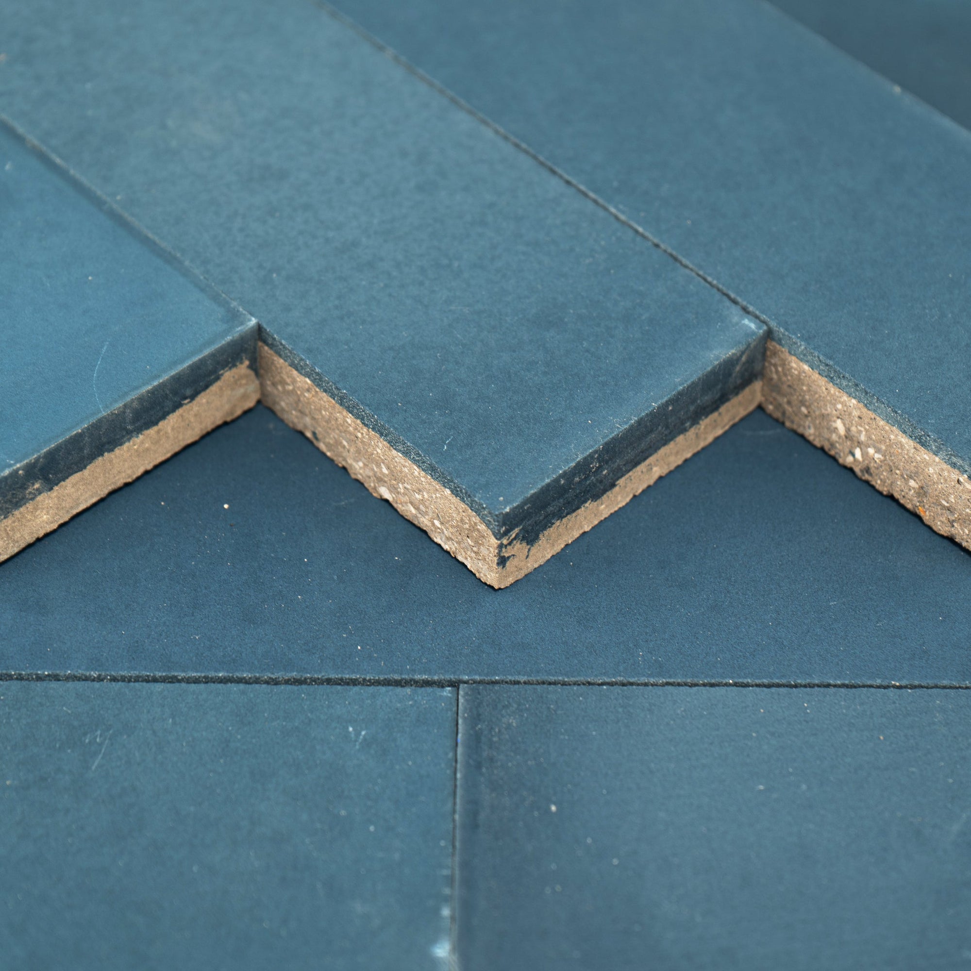 Navy Blue 2x8 Cement Tile - Lot of 73.92 sq ft - Cemento Collection