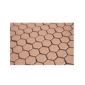 Peach 1" Hexagon Matte Porcelain Mosaic Tile - Cemento Collection