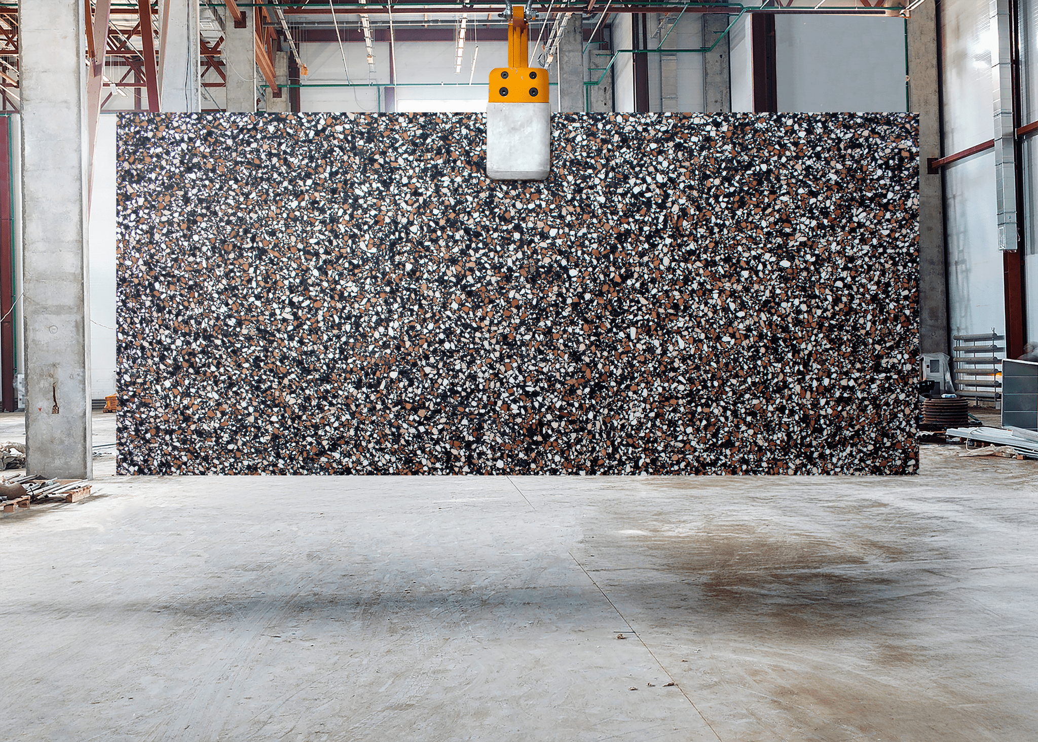 Ponza Black (Slab or Table Top) Terrazzo Tile - Cemento Collection