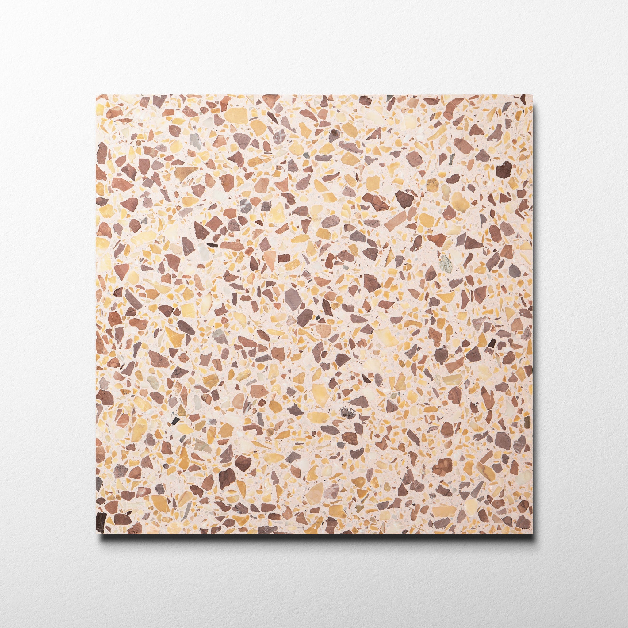 Procida Butter Cream 16x16 Terrazzo Tile - Cemento Collection