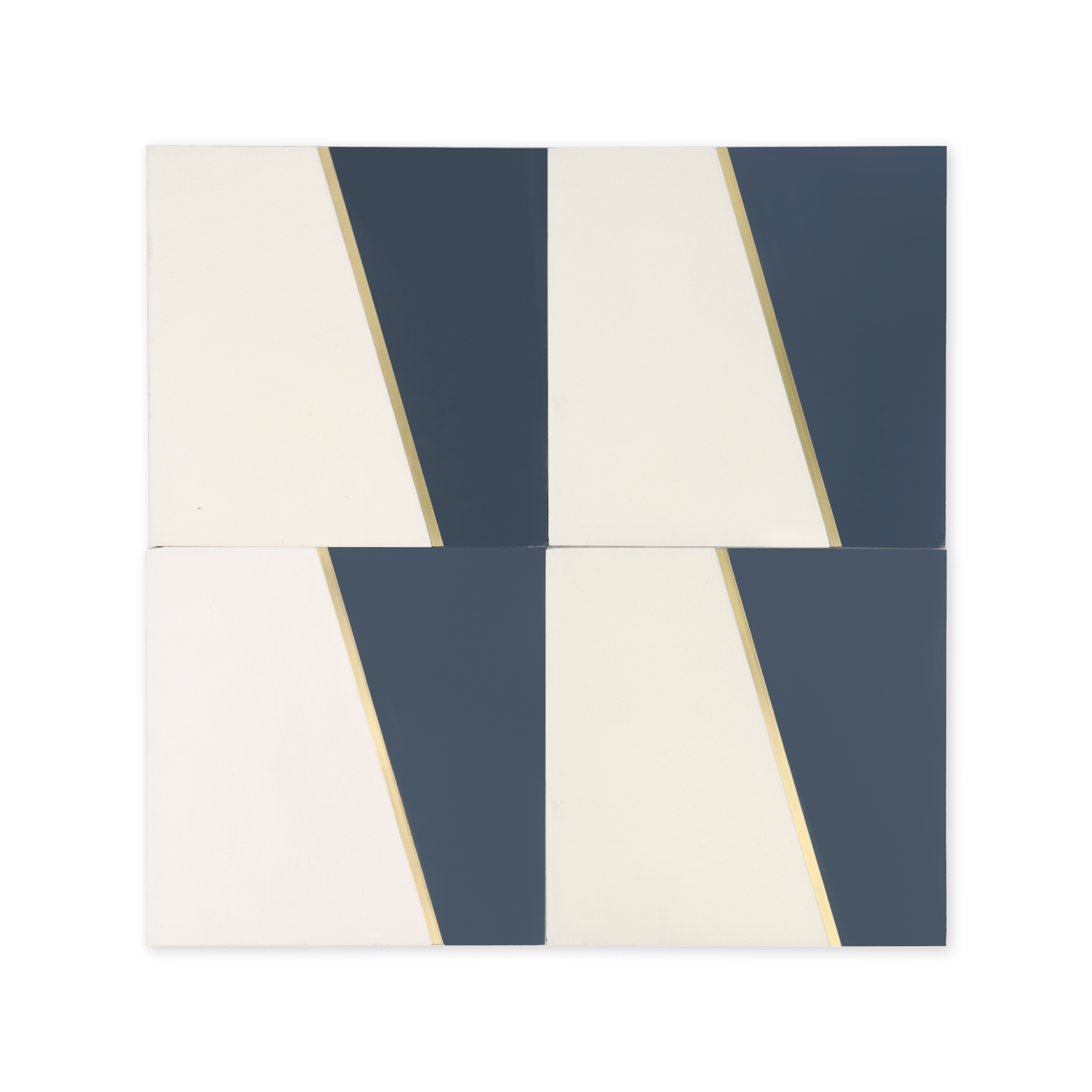 Sail® Brass Inlay Cement Tile - Lot of 74 Sq ft - Cemento Collection