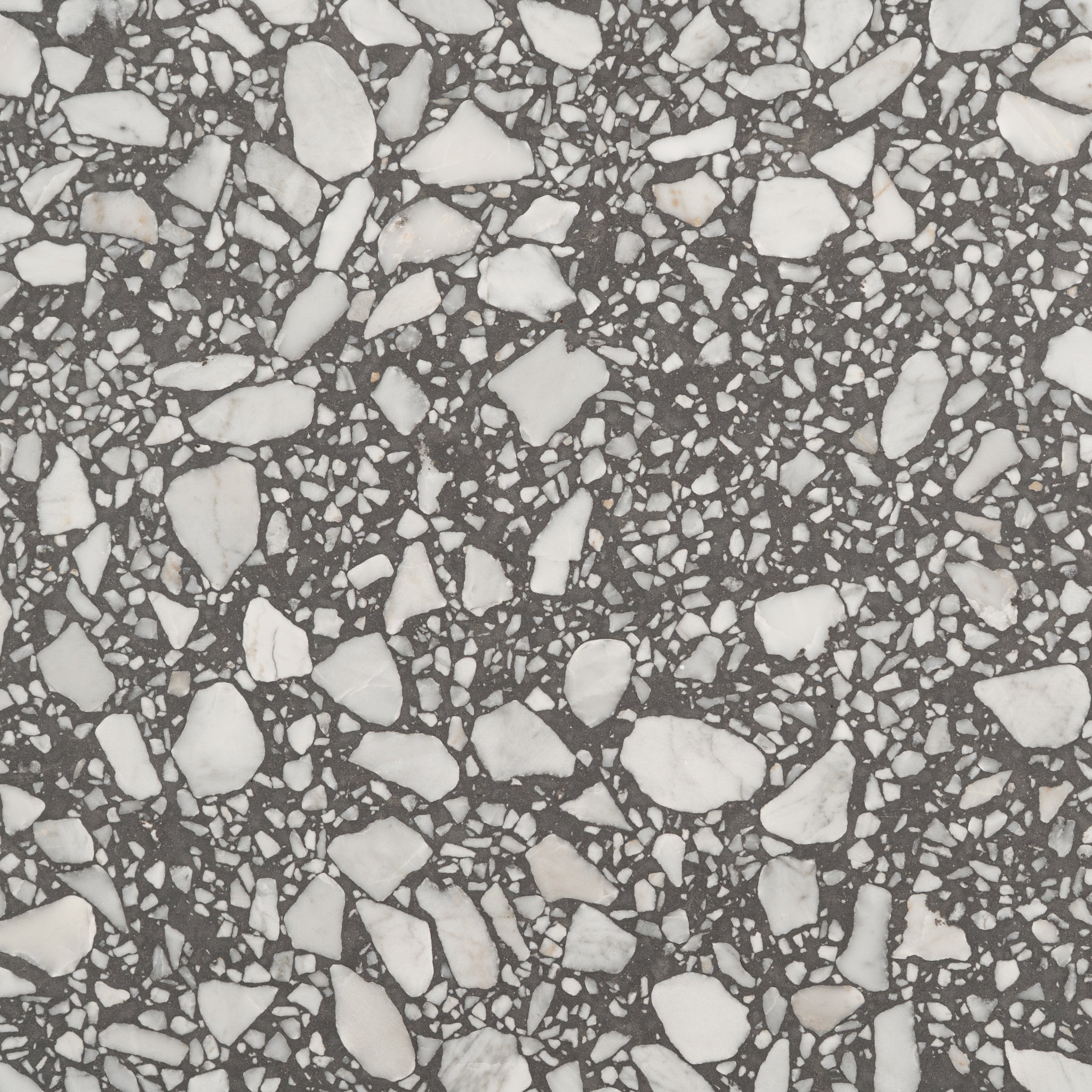 gray and white terrazzo tile
