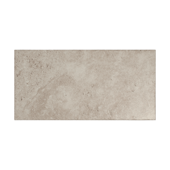 Travertine Tumbled Silver 12x24 Porcelain Tile - Cemento Collection