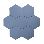 Trucco Hexagon Cornflower Blue 4.25x5 Full Body Porcelain Tile - Cemento Collection