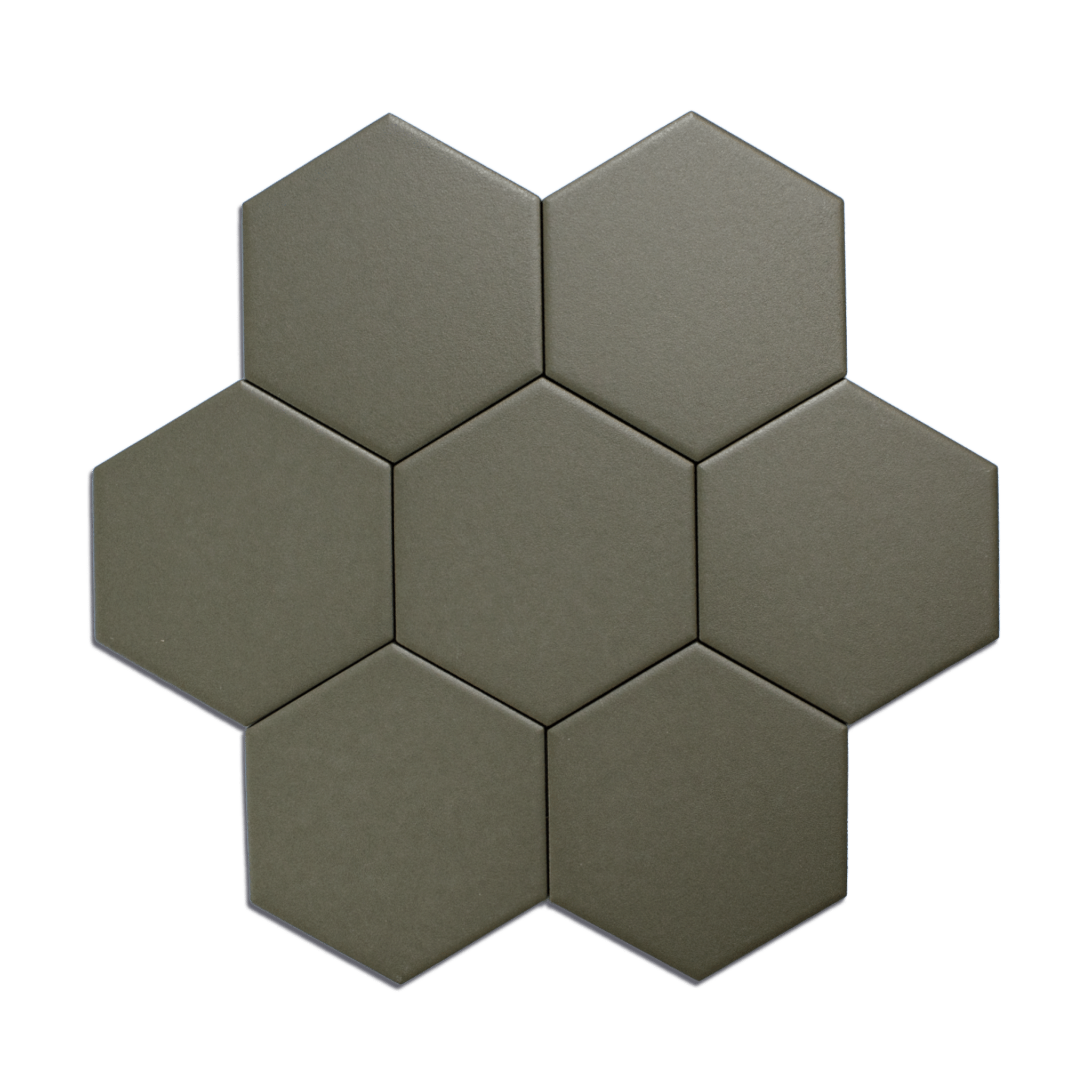 Trucco Hexagon Crocodile Green 4.25x5 Full Body Porcelain Tile - Cemento Collection