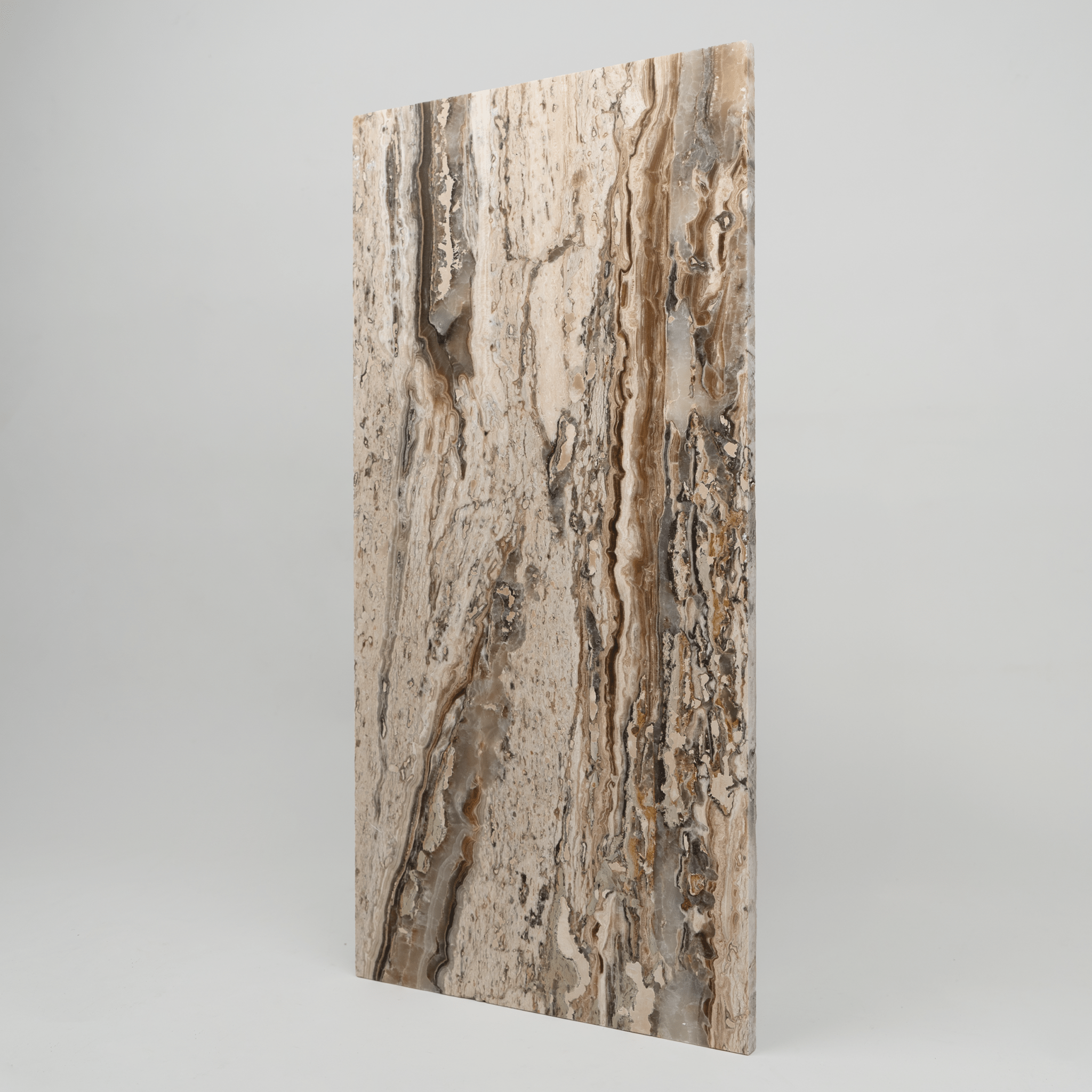 Valencia Travertine 12x24 Vein Cut Filled and Honed Field Tile - Cemento Collection