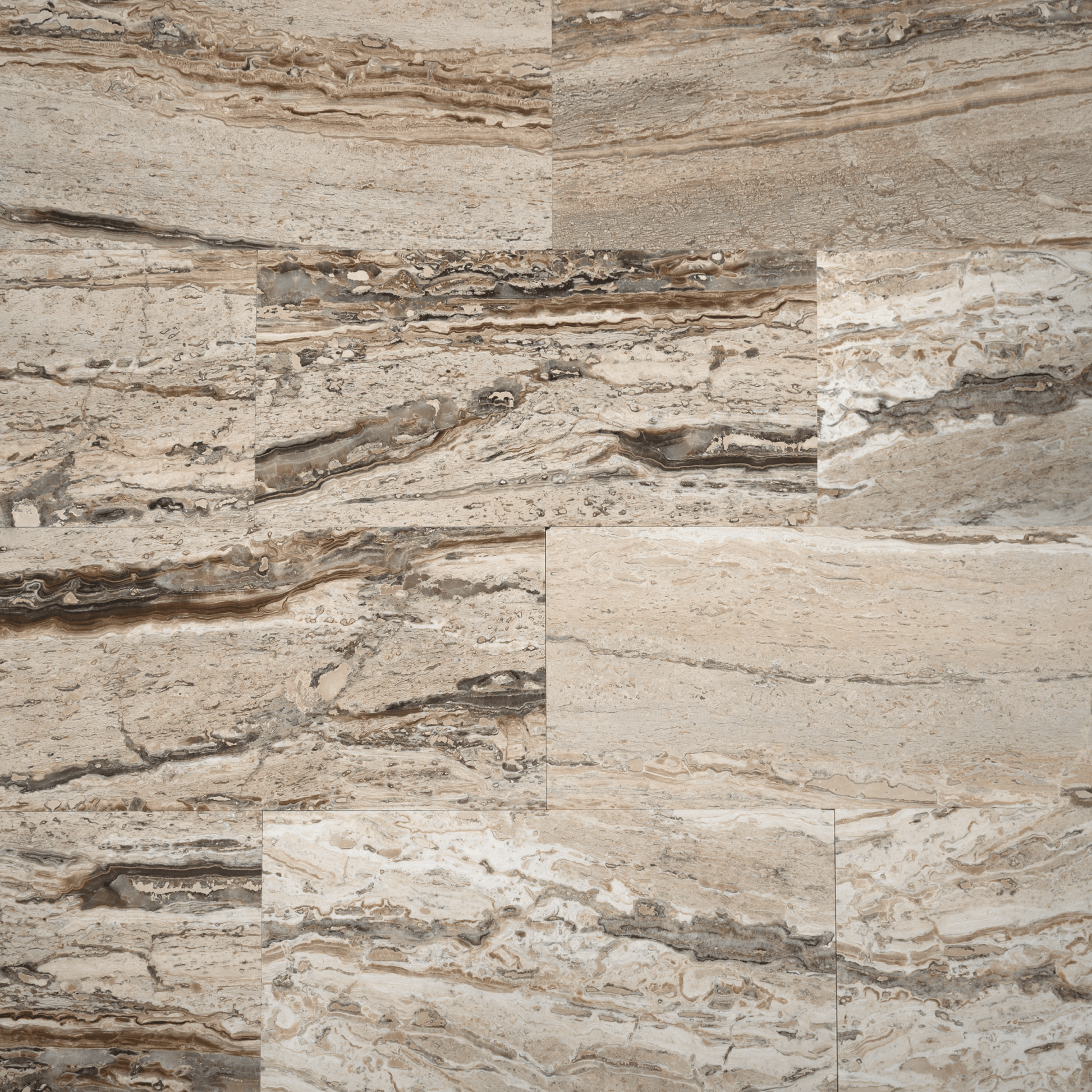 Valencia Travertine 12x24 Vein Cut Filled and Honed Field Tile - Cemento Collection