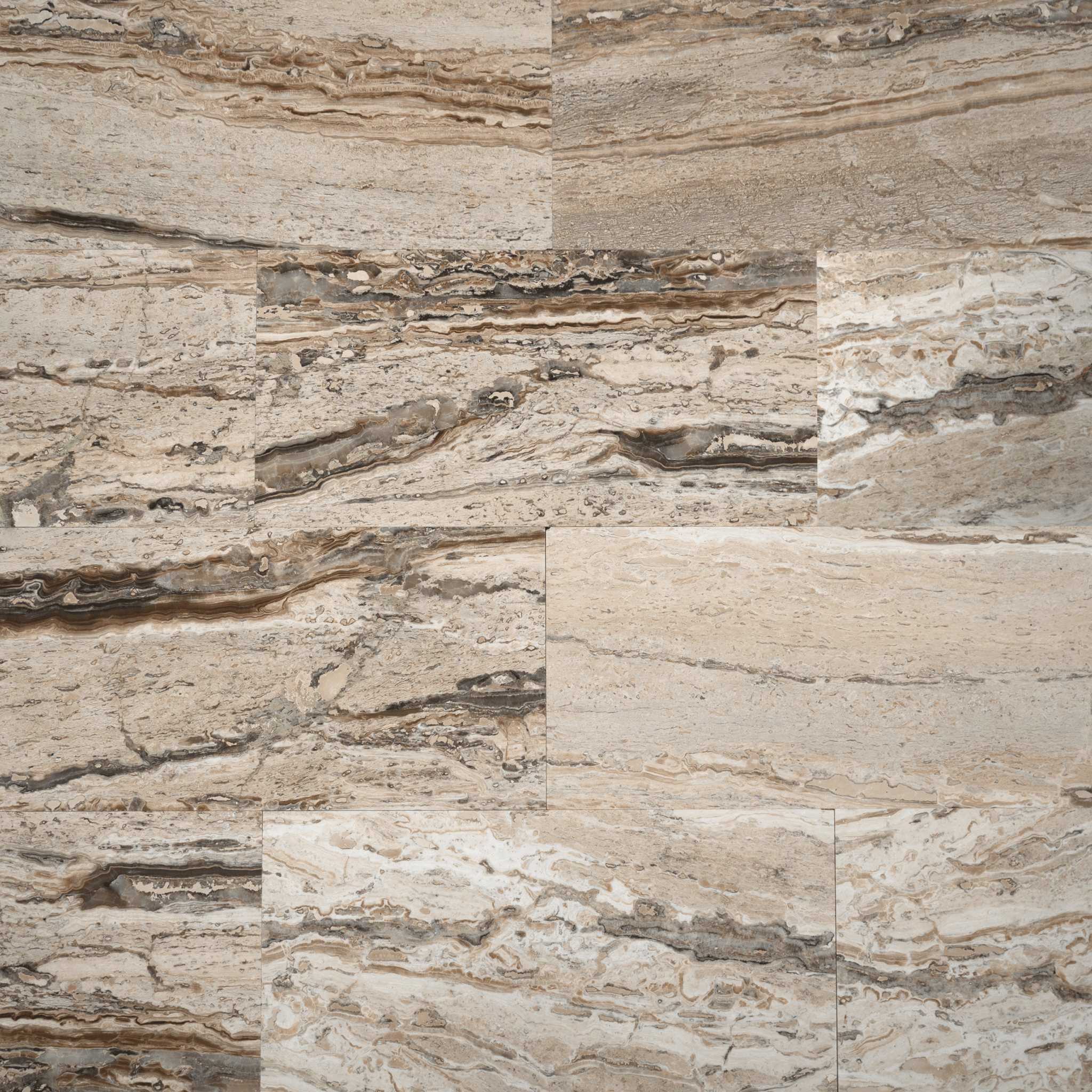 Valencia Travertine 12x24 Vein Cut Filled and Honed Field Tile - Cemento Collection