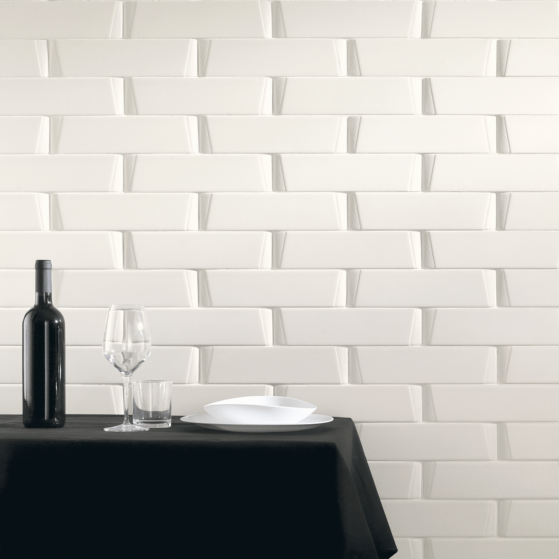 Venture Eggshell 3x12 White Matte Subway Tile - Cemento Collection