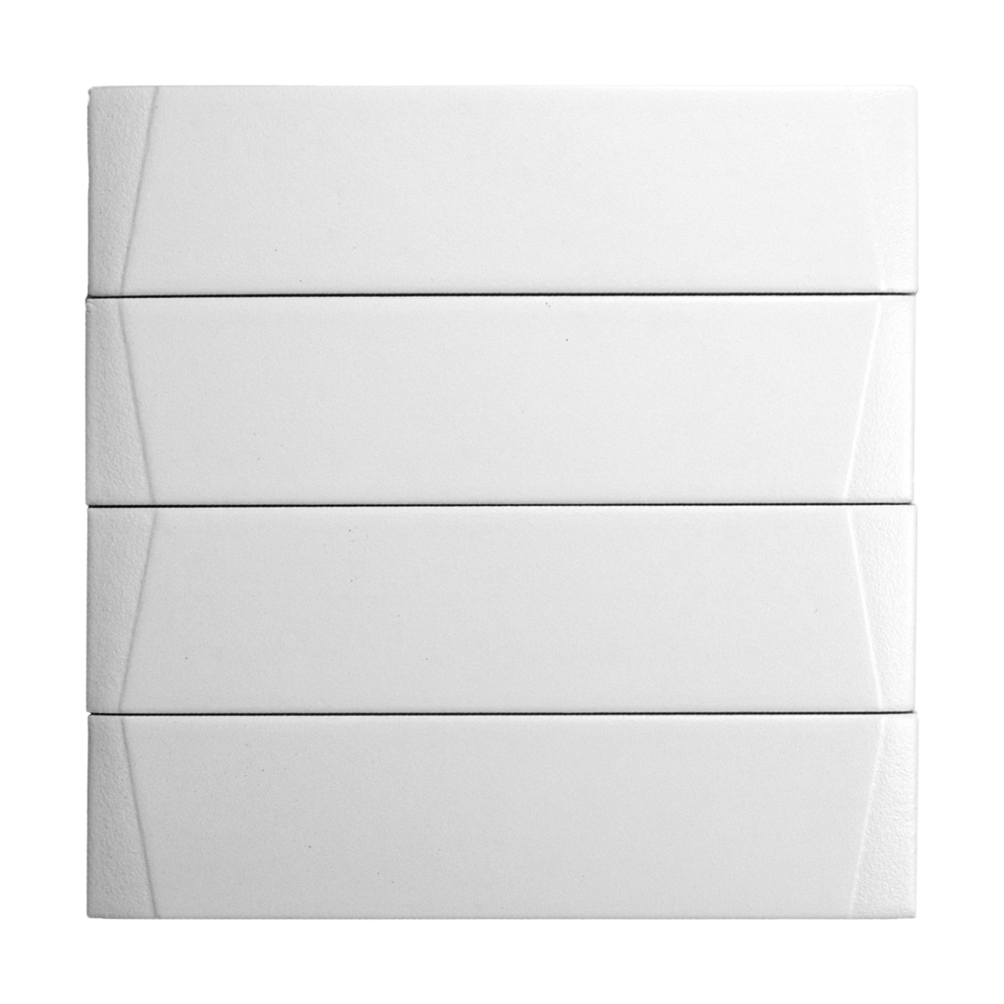 Venture Eggshell 3x12 White Matte Subway Tile - Cemento Collection