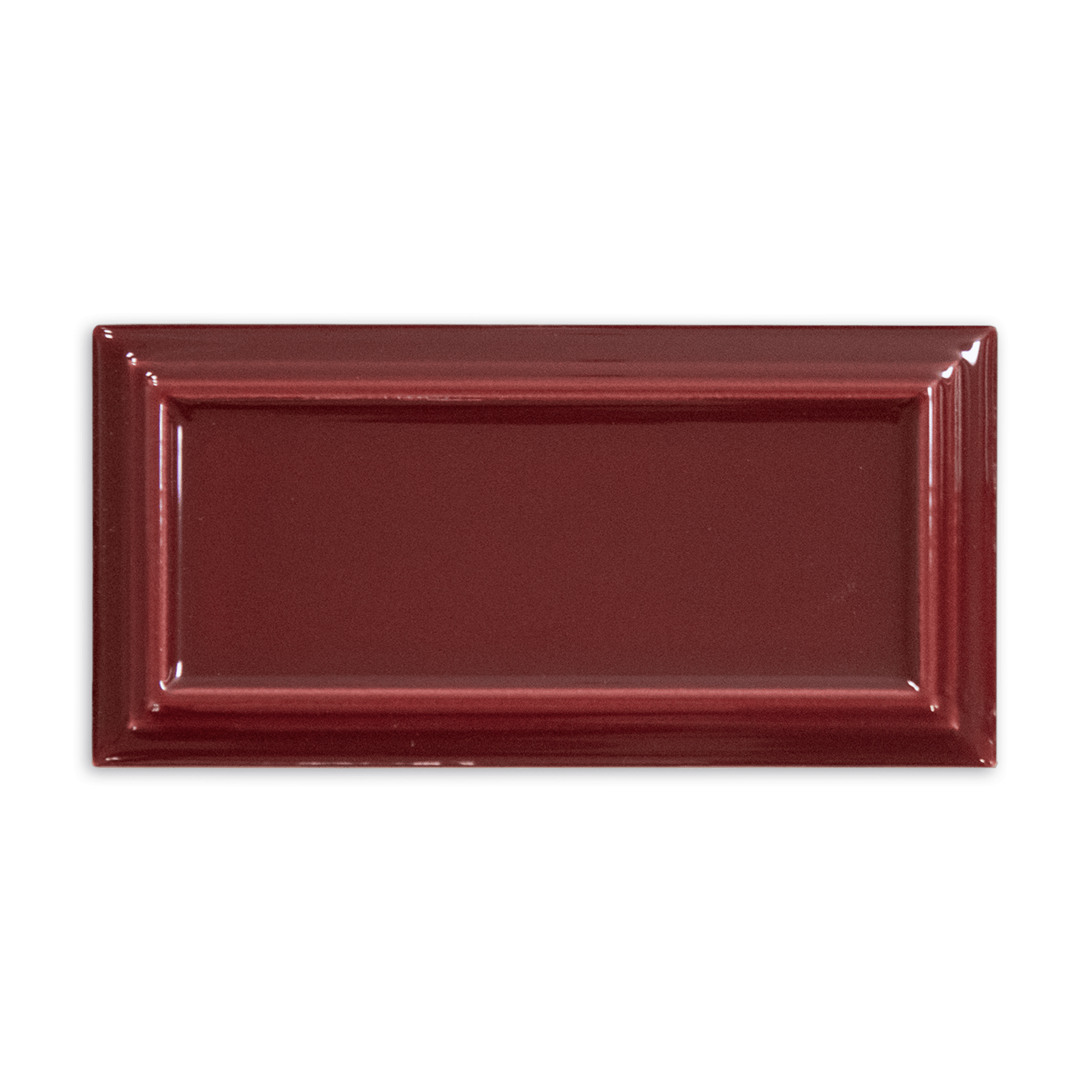 Victorian Merlot Red Ceramic Tile - Cemento Collection