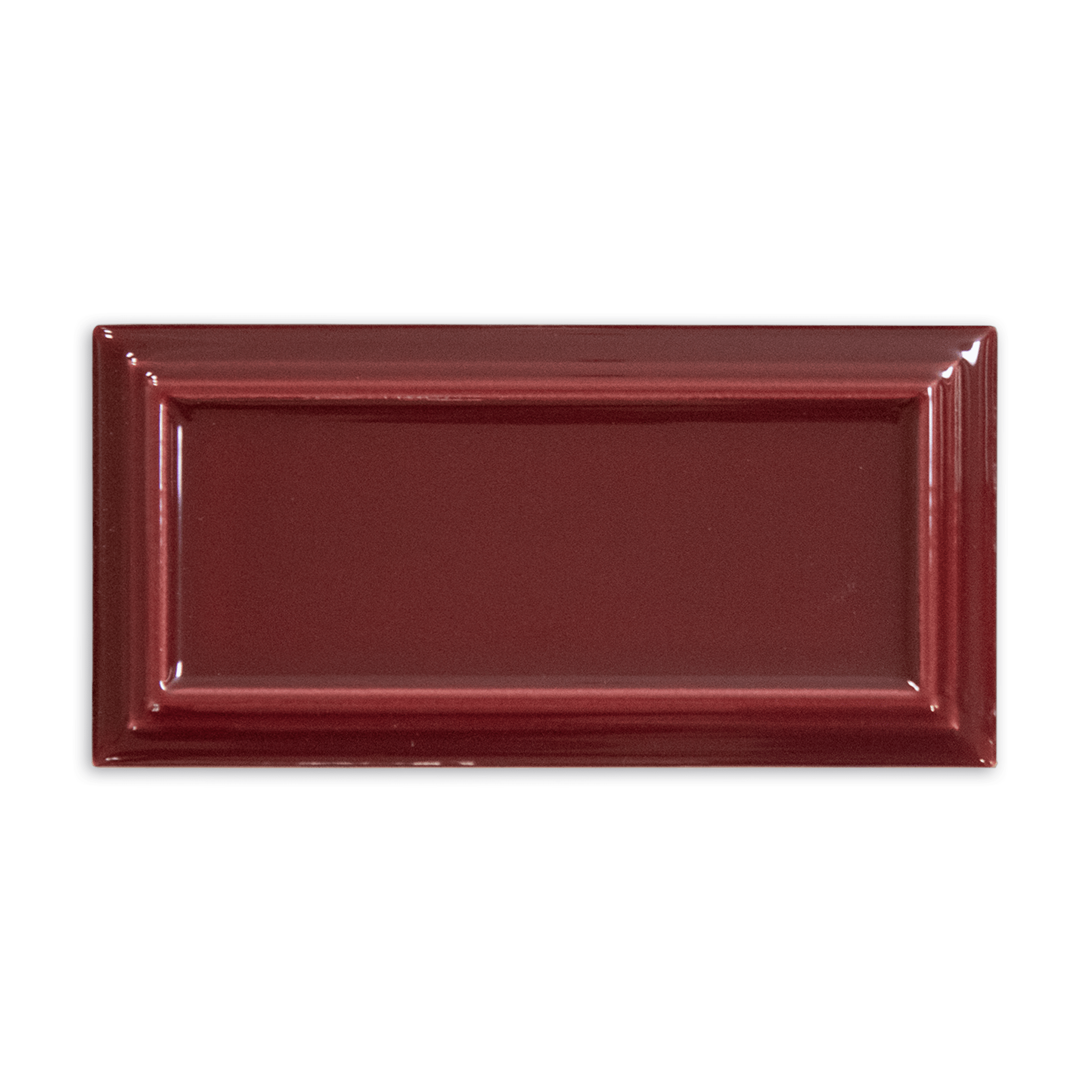 Victorian Merlot Red Ceramic Tile - Cemento Collection
