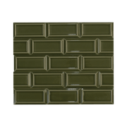 Victorian Olive Green Ceramic Tile - Cemento Collection
