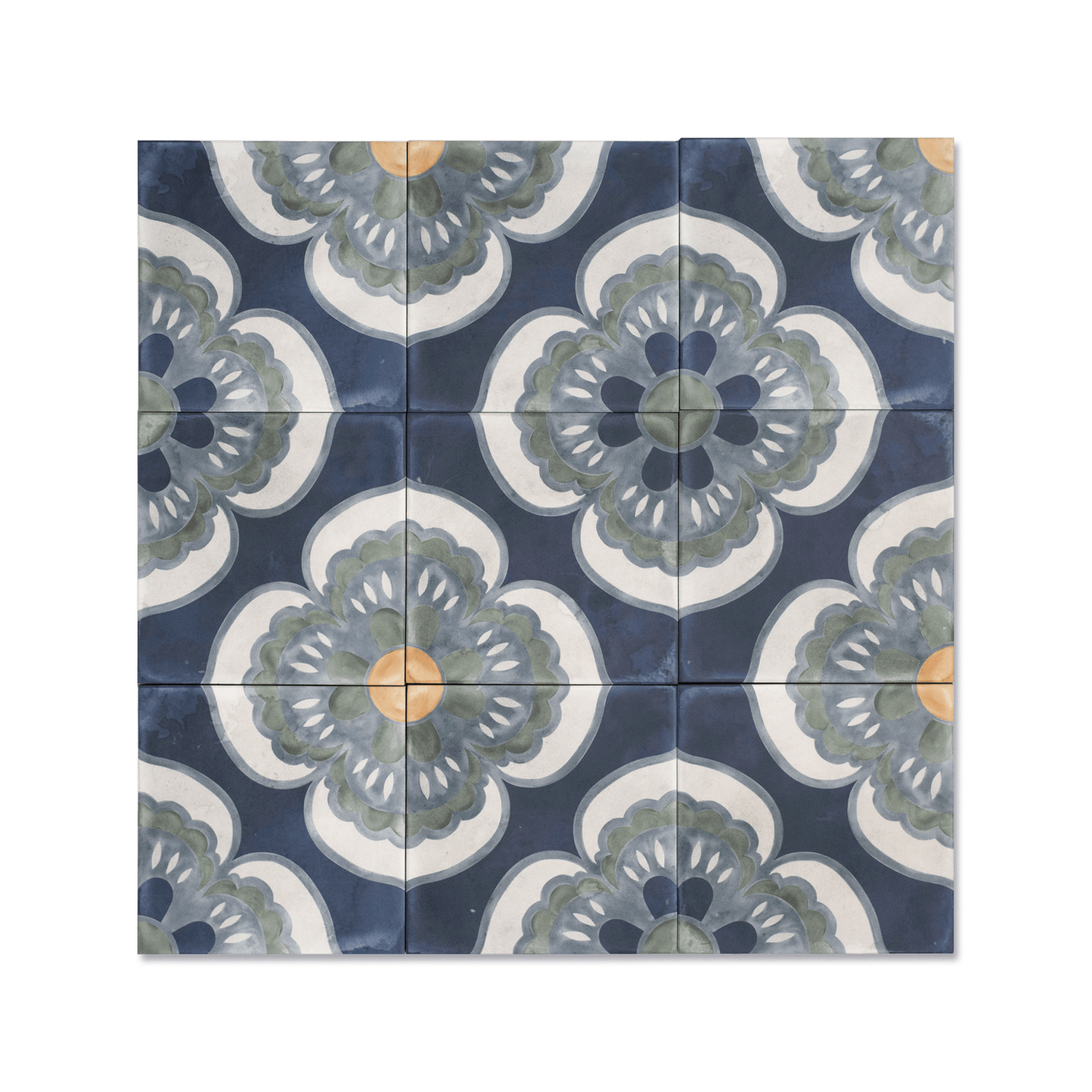 Vintage Victorian Porcelain Tile - Cemento Collection