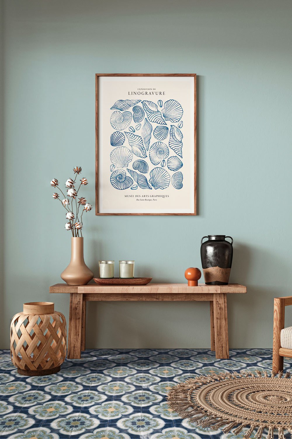 Vintage Victorian Porcelain Tile - Cemento Collection