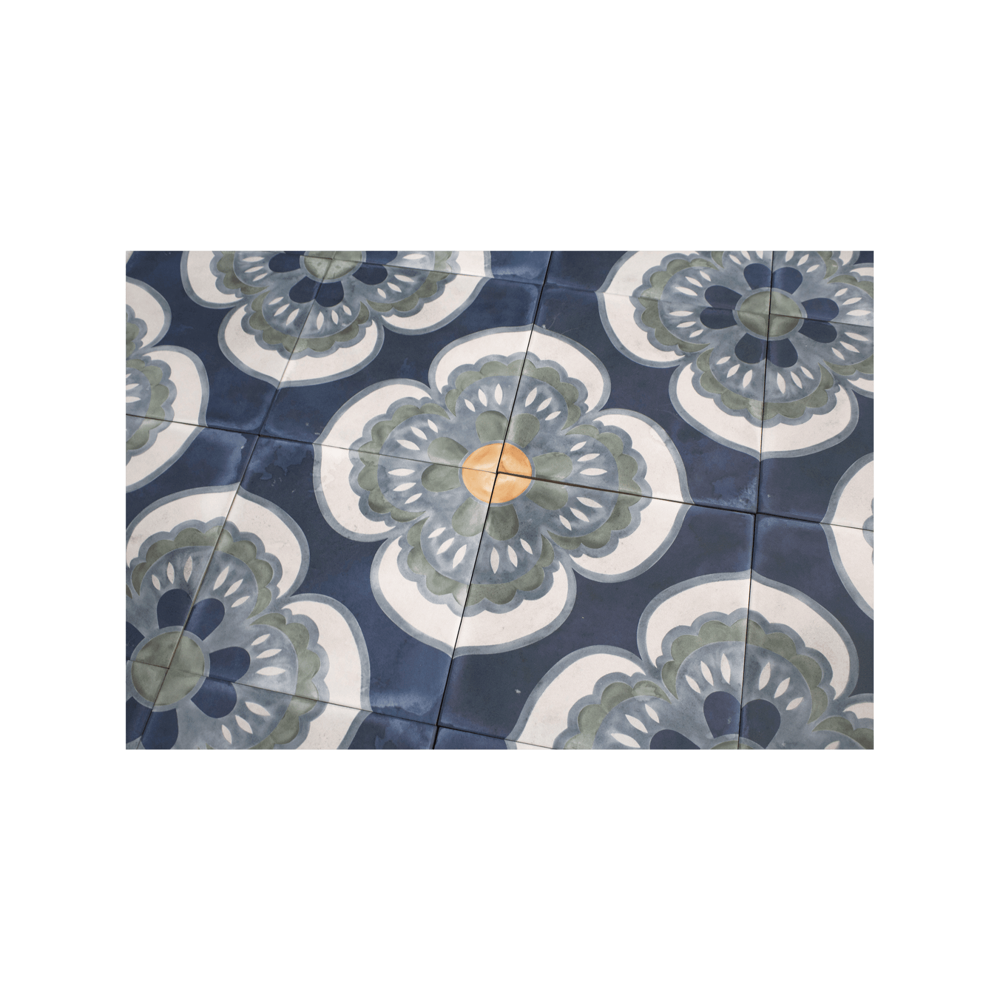Vintage Victorian Porcelain Tile - Cemento Collection