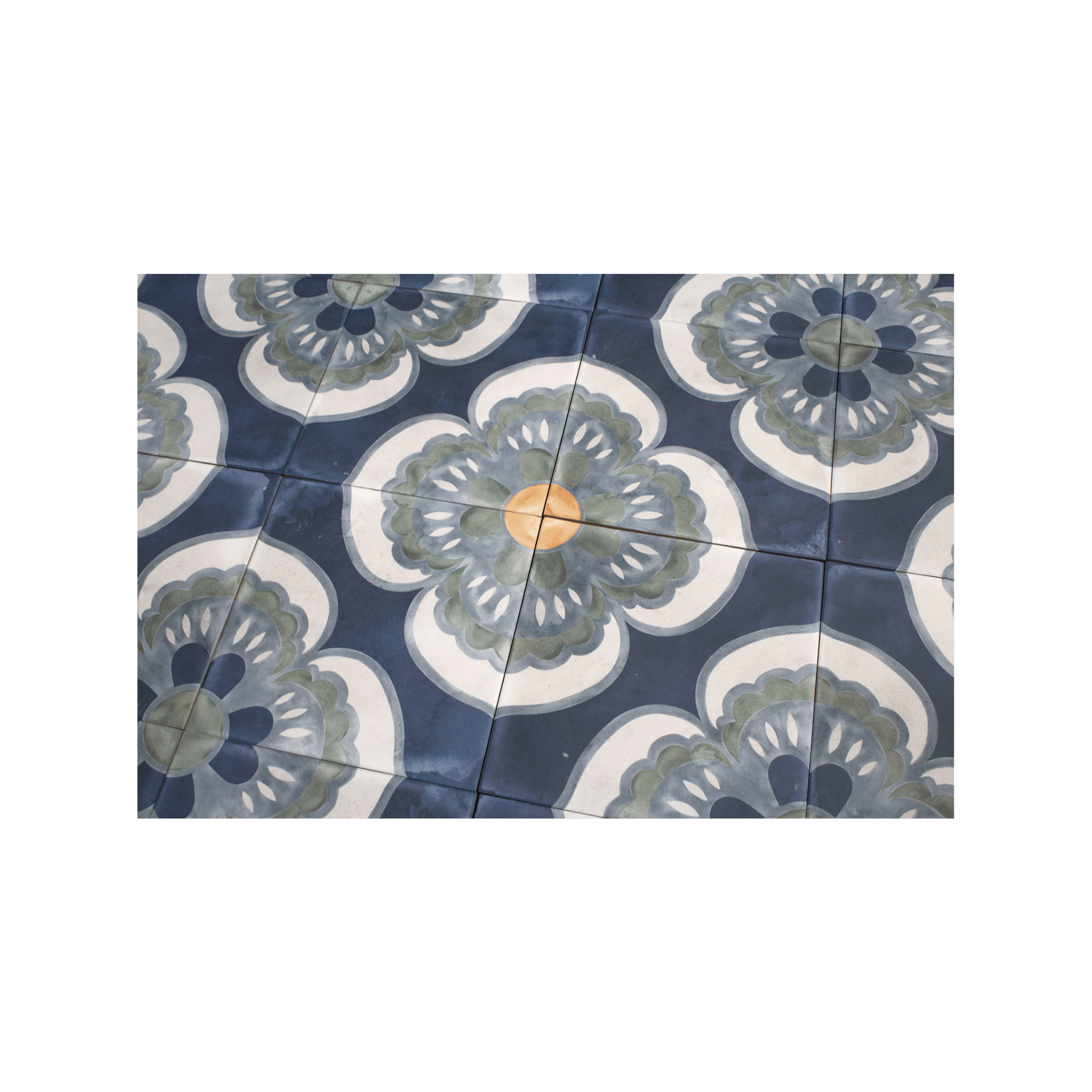 Vintage Victorian Porcelain Tile - Cemento Collection