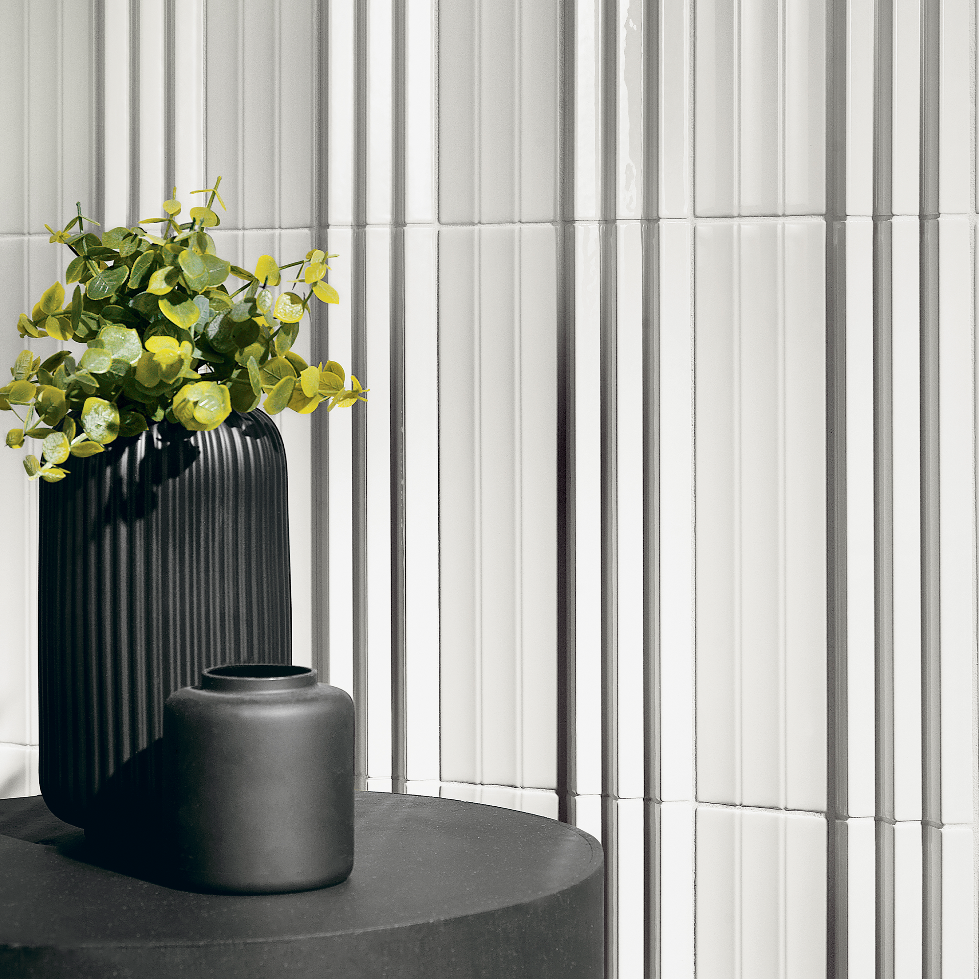 Abaque Daisy White 3D 3x12 Subway Tile