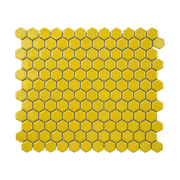 Yellow Glossy Hexagon Mosaic Tile - Lot of 64.8 Sq ft - Cemento Collection