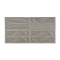 Handmade 2x8 Grey Matte Undulated Subway Tile