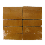 Handmade Moroccan Zellige 2x6 Cognac Brown Terracotta Tile