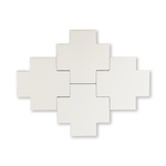 Puzzle Plus 6x6 Snow White Glossy Subway Tile