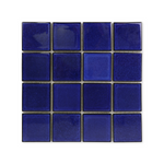 3x3 Cobalt Blue Pool Mosaic Tile