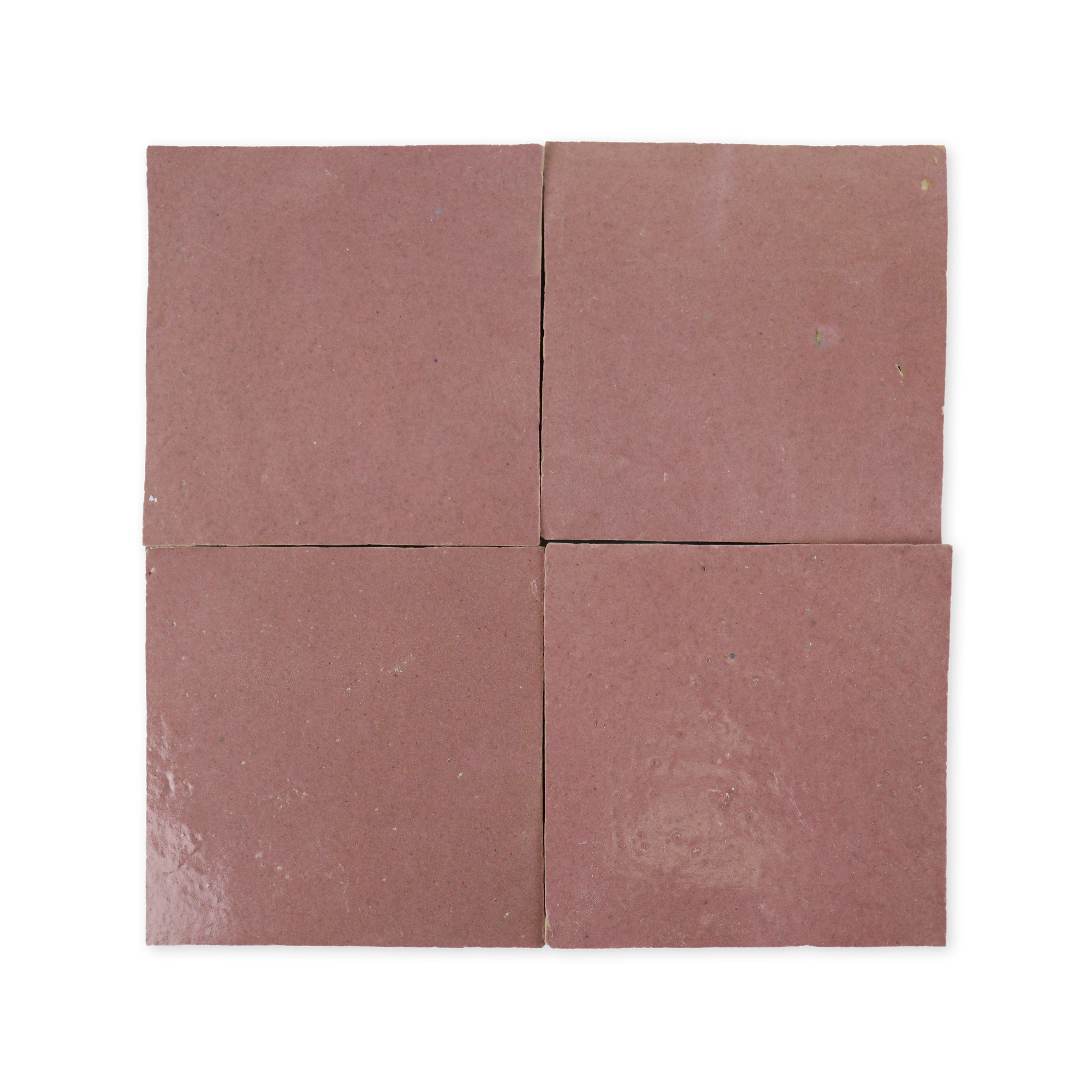 Handmade Moroccan Zellige 4x4 Pink Terracotta Tile