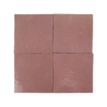 Handmade Moroccan Zellige 4x4 Pink Terracotta Tile