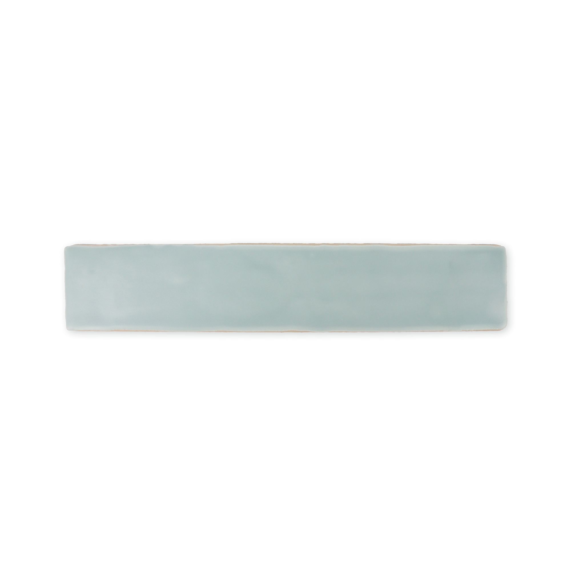 Handmade 2x10 Mint Green Matte Undulated Subway Tile