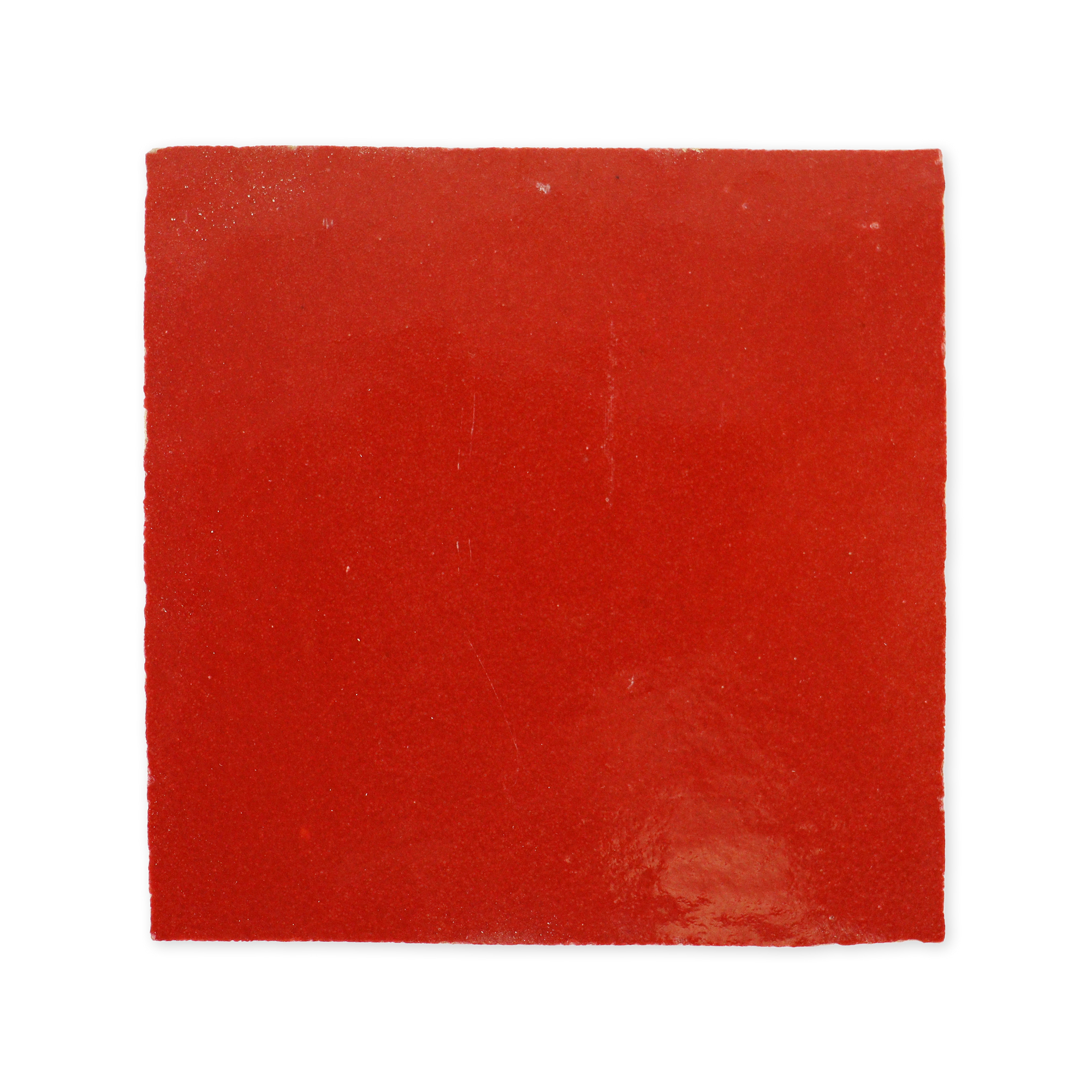 Handmade Moroccan Zellige 4x4 Scarlet Red Terracotta Tile