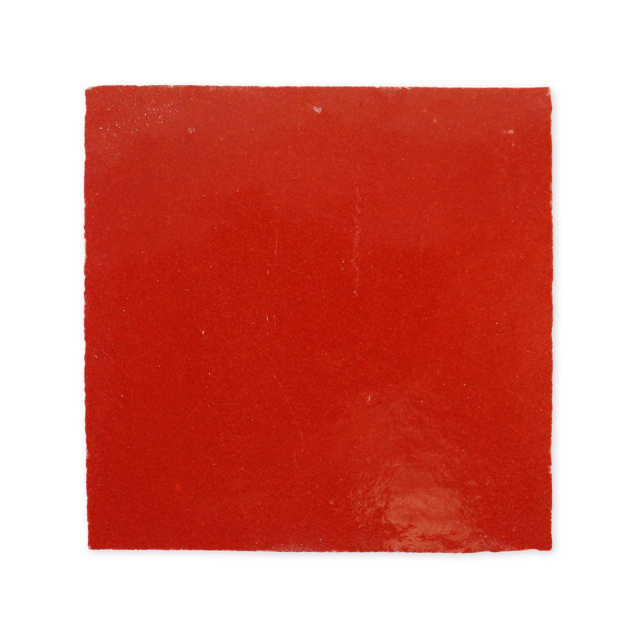 Handmade Moroccan Zellige 4x4 Scarlet Red Terracotta Tile