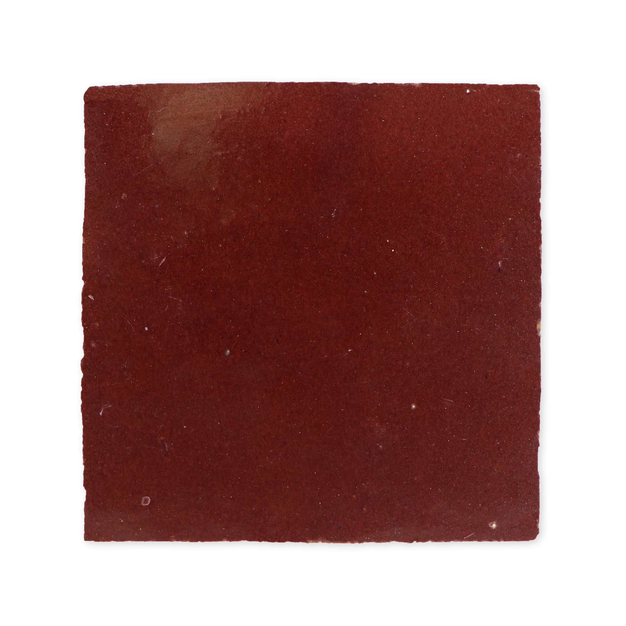 Handmade Moroccan Zellige 4x4 Cabernet Red Terracotta Tile