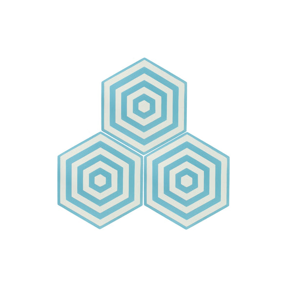 Ombrello Hexagon Cement Tile - Lot of 31.15 sq ft