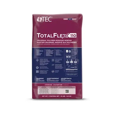 TotalFlex 110 Universal Polymer-modified Mortar, Bag of 32 lbs