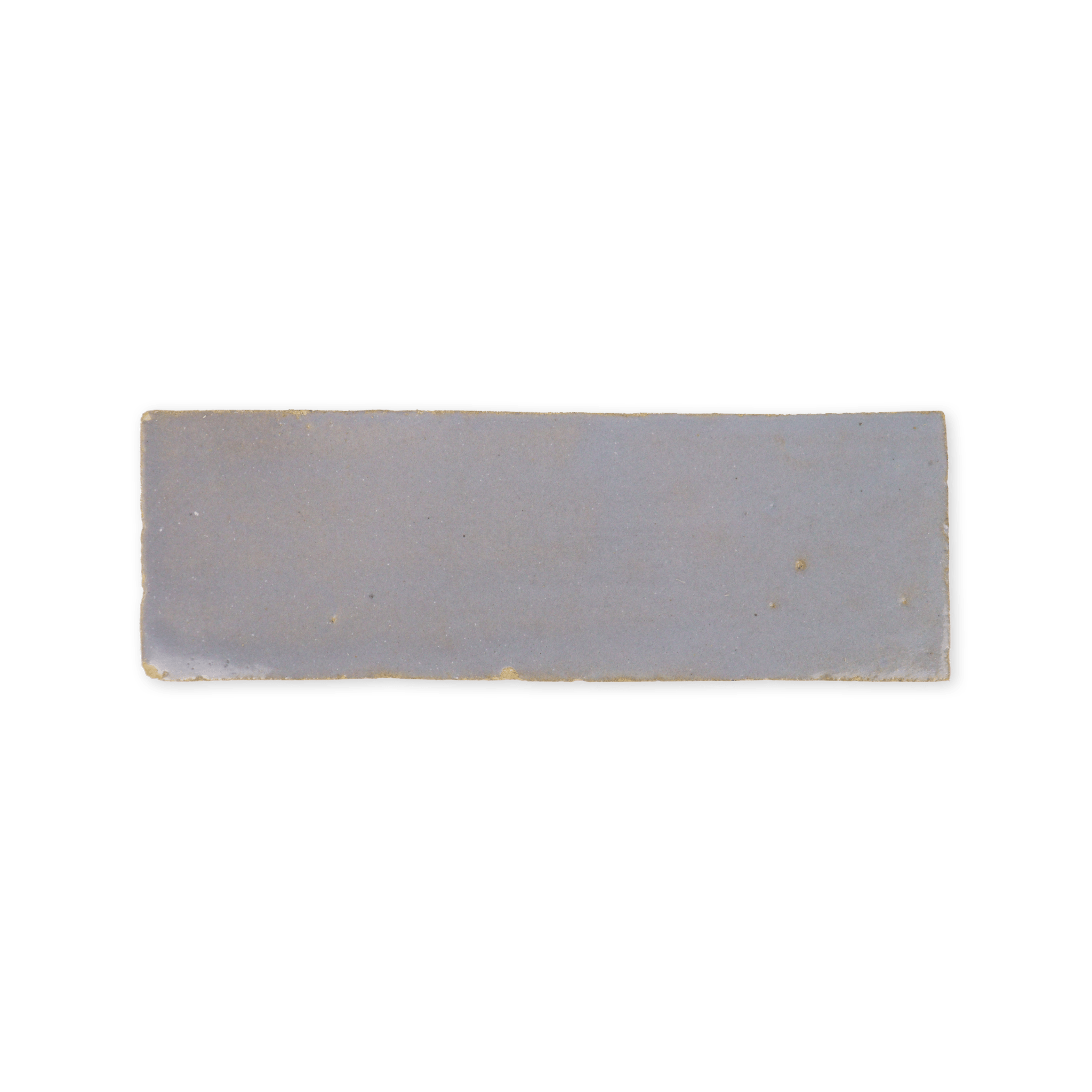 Handmade Moroccan Zellige 2x6 Pewter Grey Terracotta Tile - Lot of 41.65 Sq ft - Cemento Collection