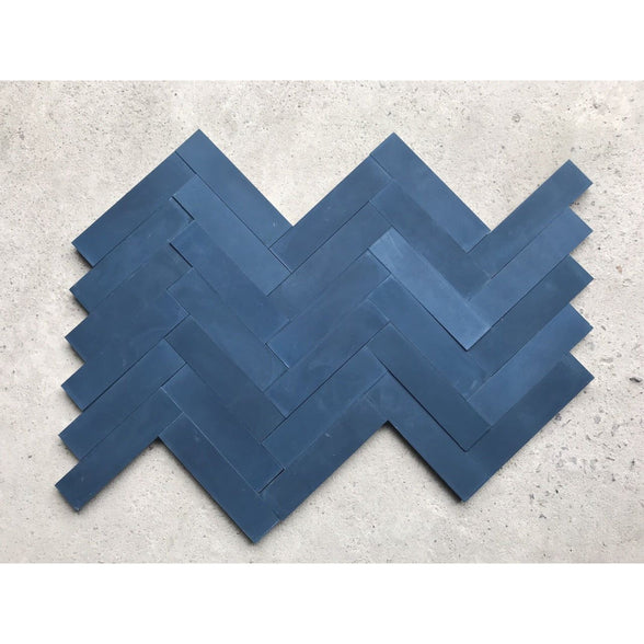 Navy Blue 2x8 Cement Tile - Lot of 73.92 sq ft - Cemento Collection