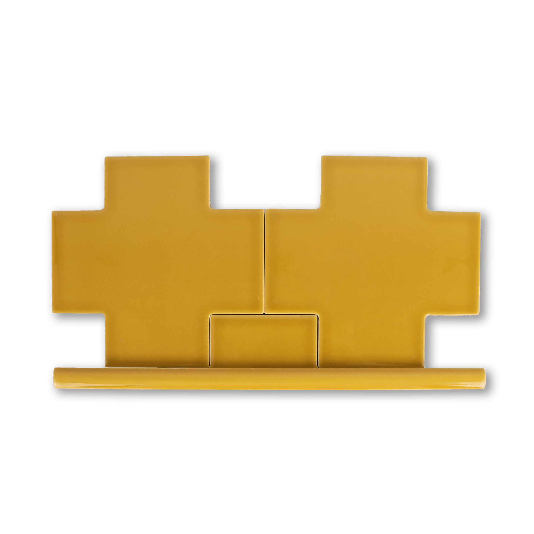 Puzzle Plus Mustard Yellow Glossy Pencil - 1⁄2X12 - Cemento Collection