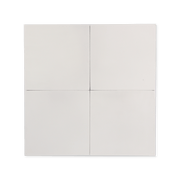 Solid White Cement Tile - Cemento Collection