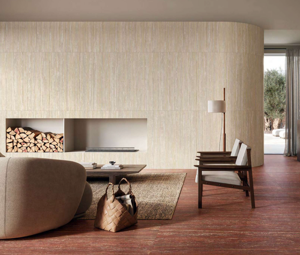Porcelain Red Travertine
