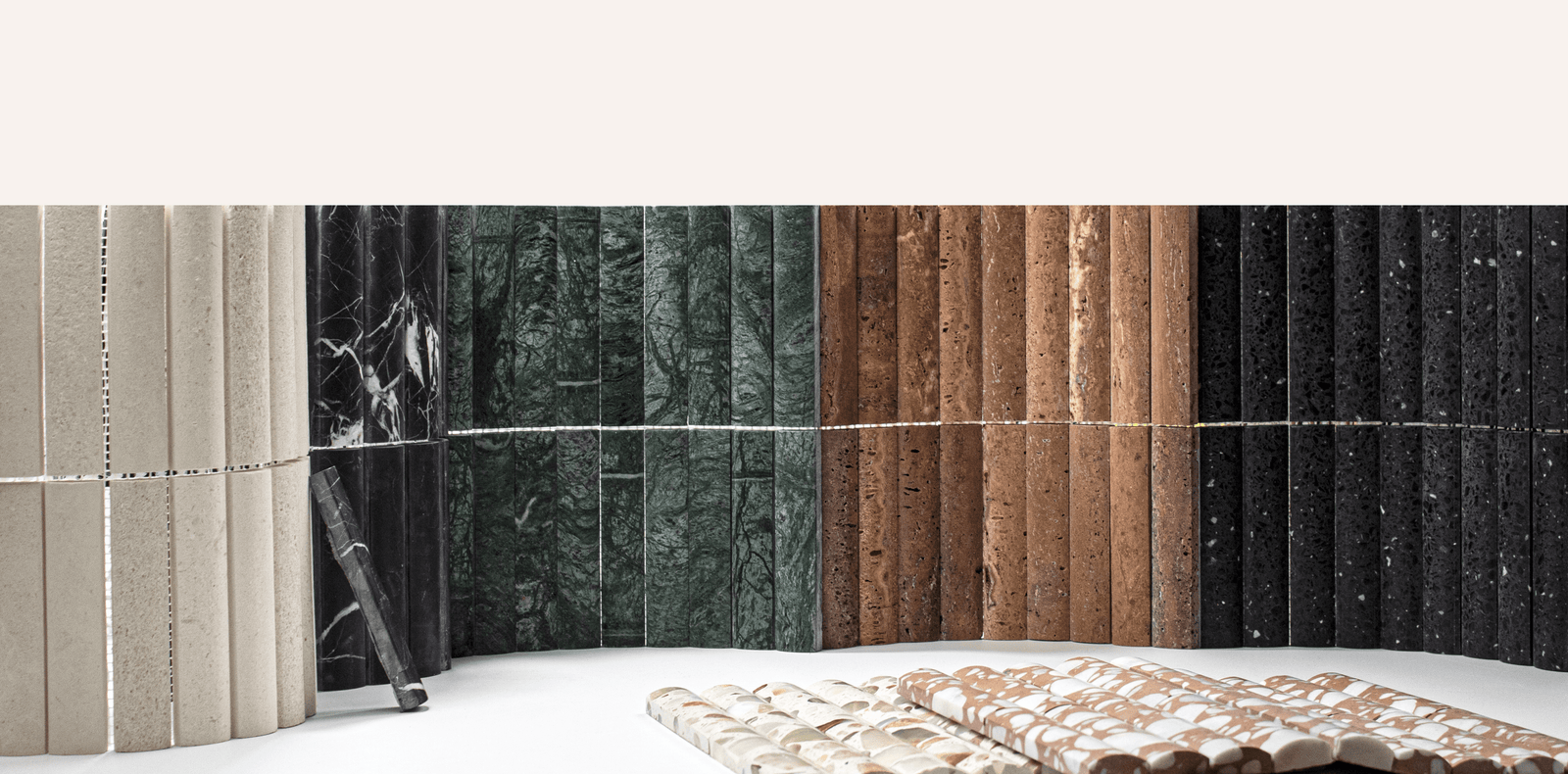 Fluted Mosaics - Cemento Collection
