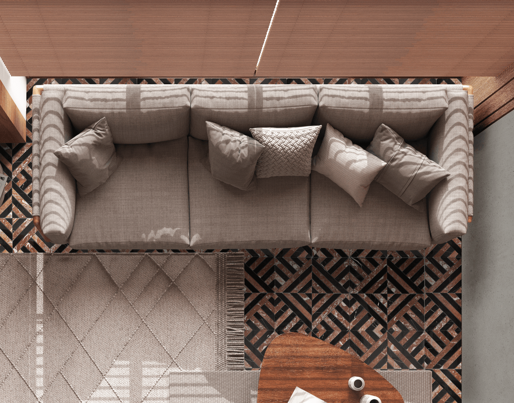 Natural Stone Mosaic Tiles - Cemento Collection