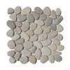 Bone Color Pebble Stone Tile