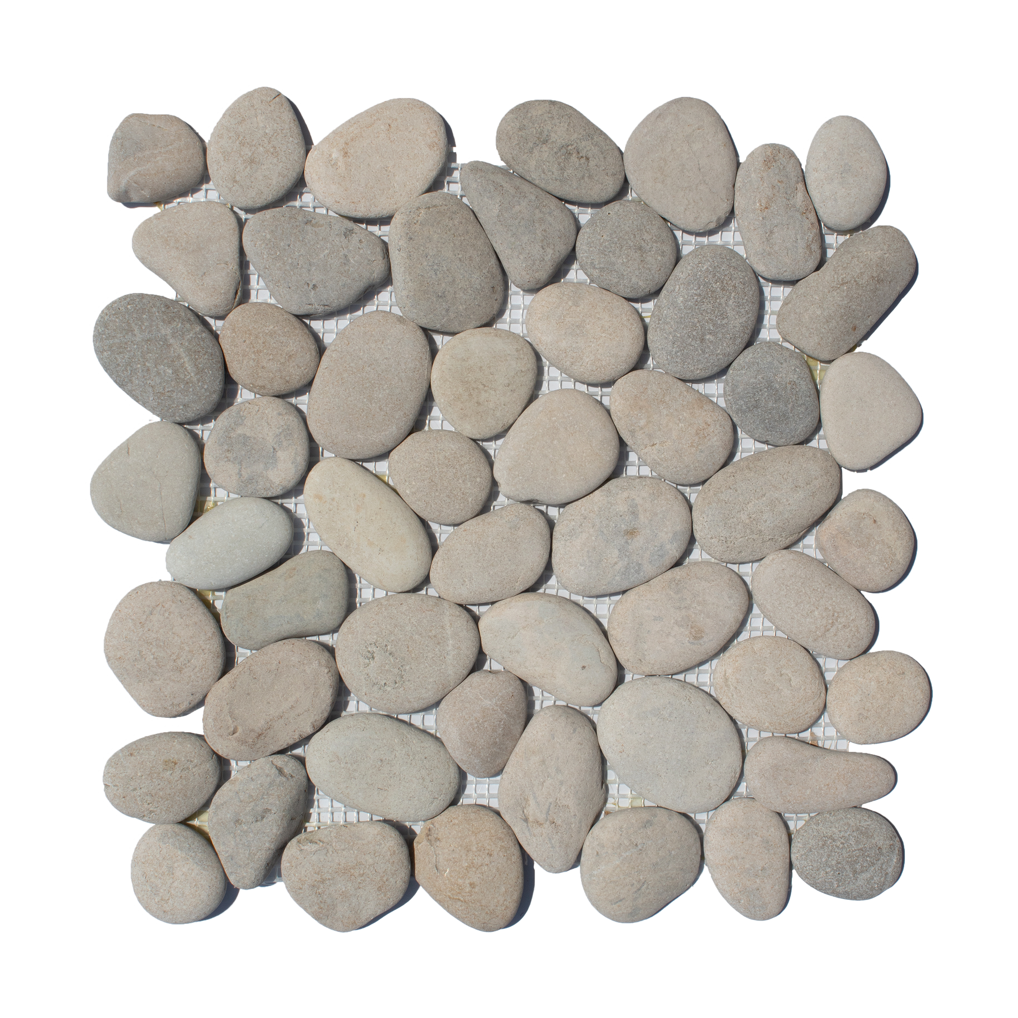 Bone Color Pebble Stone Tile
