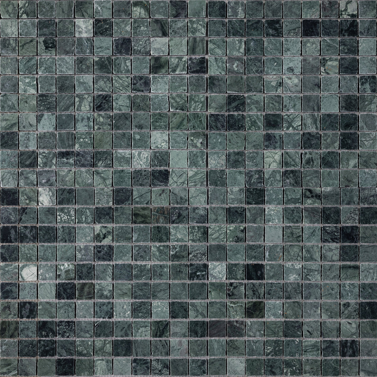 Verde Alpi 1x1 Patina Marble Mosaic Tile