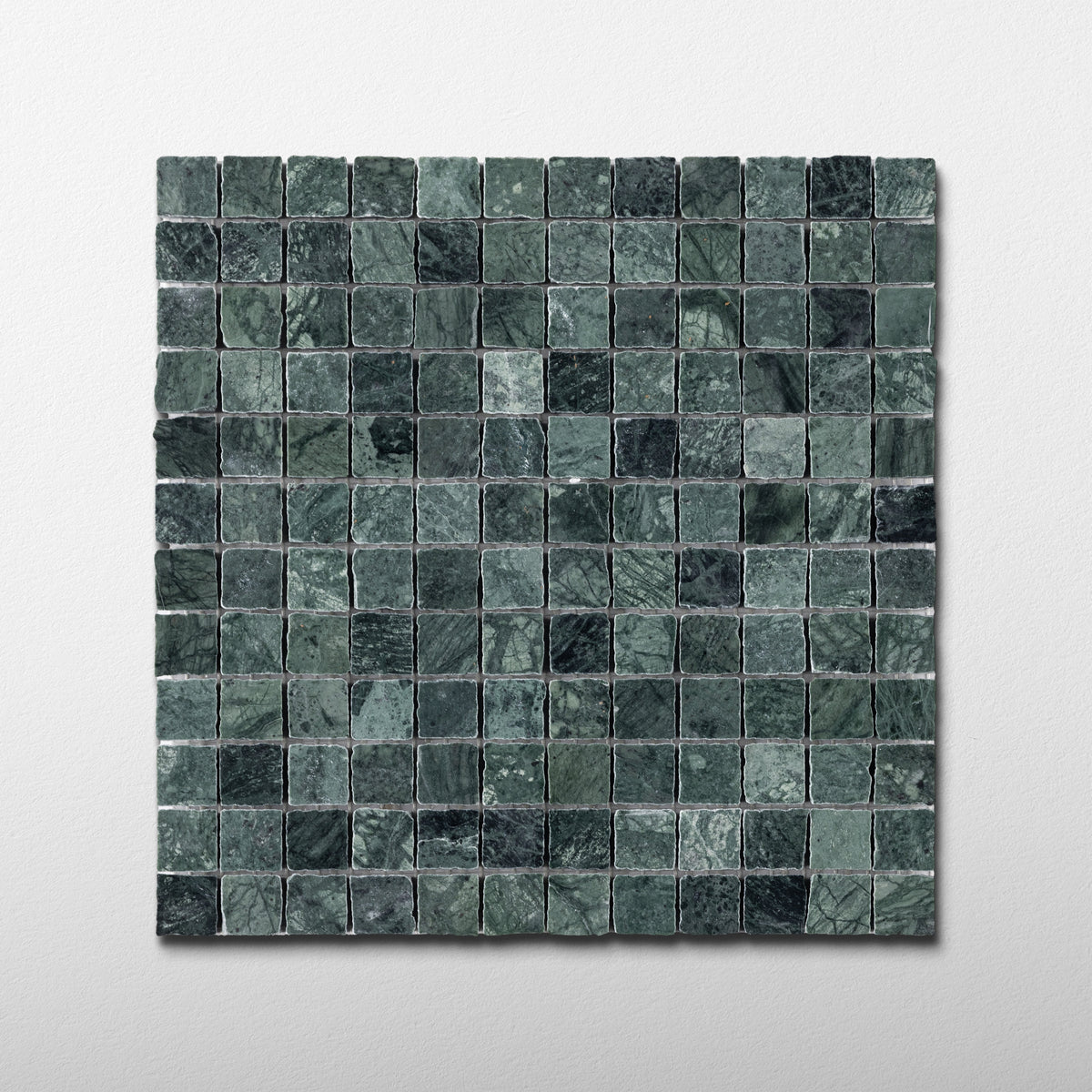 Verde Alpi 1x1 Patina Marble Mosaic Tile